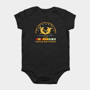Army - JAG Branch w VN SVC Baby Bodysuit